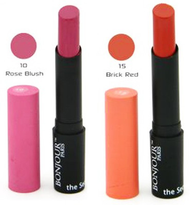 Bonjour Paris Color Cap Lipstick12(Pink, Orange, 8.4 g)