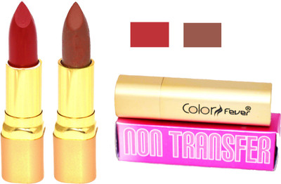 Color Fever Lipstick Dark Red Set 108(Brown, Dark Red, 8.4 g)