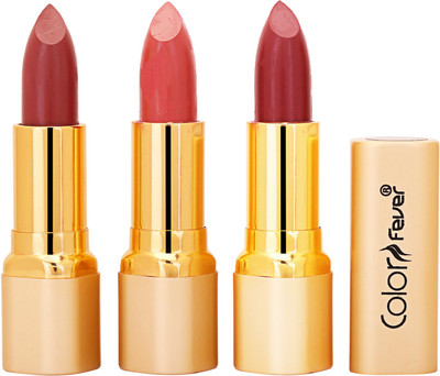Color Fever Non Transfer Premium Soft Matte Lipstick Set of 3 ( Mauve Peach Mauve Colors) 014(Multicolor, 12.6 g)
Color Fever Non Transfer Premium Soft Matte Lipstick Set of 3 ( Mauve Peach Mauve Colors) 014(Multicolor, 12.6 g)