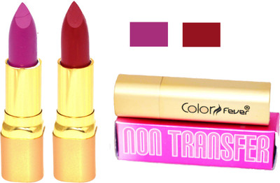 Color Fever Lipstick Purple Set 181(Brick Red, Purple, 8.4 g)