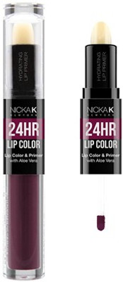 Nicka K 24 HR LIP COLOR & PRIMER(EGGPLANT, 1.5 ml)