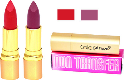 Color Fever Lipstick Red Set 122(Purple, Red, 8.4 g)