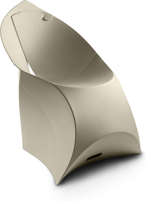 Flux Plastic Living Room Chair(Finish Color - Pebble Grey)