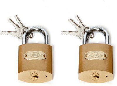 SGB 63mm Pack Of 2 Lock(Gold)