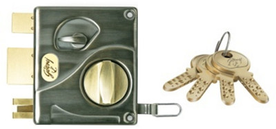 Godrej Ultra Tribolt Antq Finish 1CK Lock(Black, Gold)