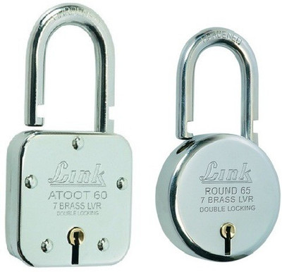 Link Atoot 60 & Round 65 Padlock(Silver)