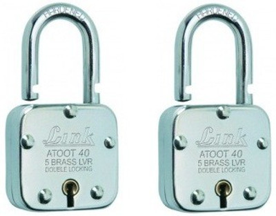 Link+ Atoot 40 (Packof2) Padlock(Silver)