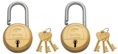 Godrej 6 Levers - Long Shackle Lock(Gold)