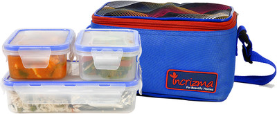 Incrizma 3101BLU 3 Containers Lunch Box(1600 ml), Blue
