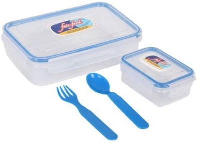 Fair Food FAIR FOOD 2 Containers Lunch Box(800 ml), Transparent