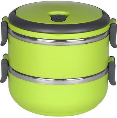 Ramco LBG222 2 Containers Lunch Box(1400 ml), Green