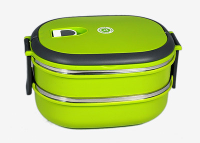 Homio LB012 2 Containers Lunch Box, Green