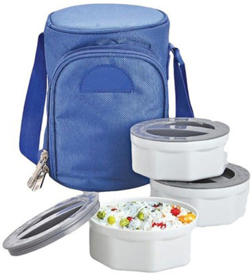 Jazam Power Plus Zippy Bag Plastic Microwaveable 3 Containers Lunch Box(750 ml), Blue
Jazam Power Plus Zippy Bag Plastic Microwaveable 3 Containers Lunch Box(750 ml), Blue