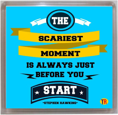Thoughtroad Scariest Moment Is Just Before U Start Fridge Magnet Pack of 1(Multicolor)
Thoughtroad Scariest Moment Is Just Before U Start Fridge Magnet Pack of 1(Multicolor)