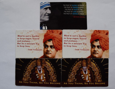 The Values Store Shirdi/Vivekanada/Mother Teresa Fridge Magnet Pack of 5