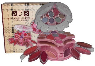 ADS Ads Color Series Makeup Kit 10 Eyeshadow + 2 Powder + 2 Blusher + 8 Lip Color A 8332
ADS Ads Color Series Makeup Kit 10 Eyeshadow + 2 Powder + 2 Blusher + 8 Lip Color A 8332