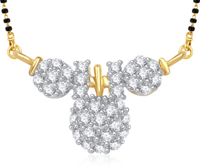 Meenaz Floral Wati Cz Alloy Mangalsutra