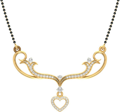 Jewels5 Silvia 18kt Diamond Yellow Gold Mangalsutra Tanmaniya(Rhodium Plated)
Jewels5 Silvia 18kt Diamond Yellow Gold Mangalsutra Tanmaniya(Rhodium Plated)