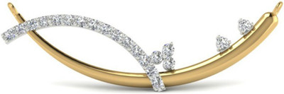 Astrum Diamonds Crescent Moon Mangalsutra 14kt Diamond Yellow Gold Mangalsutra Tanmaniya