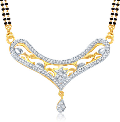 Meenaz Dazzling Cz Alloy Mangalsutra