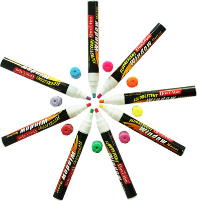 Soni officemate Fluorescent windowMarkers(Set of 8, Red, Orange, Green, Yellow, White, Pink)
Soni officemate Fluorescent windowMarkers(Set of 8, Red, Orange, Green, Yellow, White, Pink)