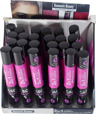 Romantic Beauty Romantic Beauty Professional Make Up 2in1 Eyeliner & Mascara PCS of 24 -UGOM 10 g(Black)
Romantic Beauty Romantic Beauty Professional Make Up 2in1 Eyeliner & Mascara PCS of 24 -UGOM 10 g(Black)