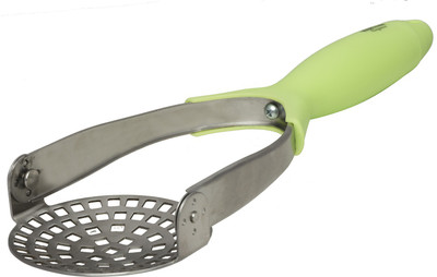 Hoffner Stainless Steel, Plastic Masher(Green)