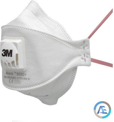 Arex 3M Aura 9332+ Disposable Mask and Respirator, FFP3, Valved,Pack of 2 Mask and Respirator
Arex 3M Aura 9332+ Disposable Mask and Respirator, FFP3, Valved,Pack of 2 Mask and Respirator
