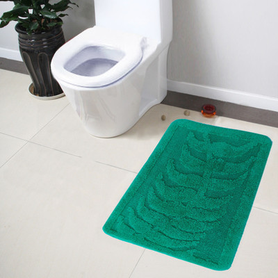 Lushomes Cotton Bath Mat Cotton (Light Blue