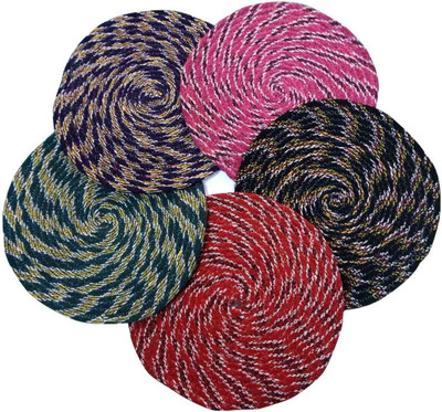 Luk Luck Home Cotton Door Mat(Blue, Pink, Green, Red, Blue;green;pink;red