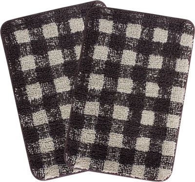 Saral Home Cotton Bathroom Mat(Brown