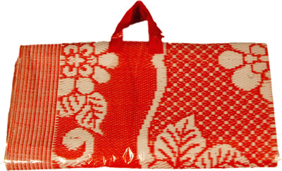 Ritika Carpets Plastic Chatai Mat(Red, Medium)