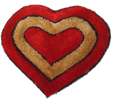 Presto Polyester Door Mat(Red