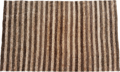 Amit Carpet Brown Polyester Runner(122 cm X 122 cm)