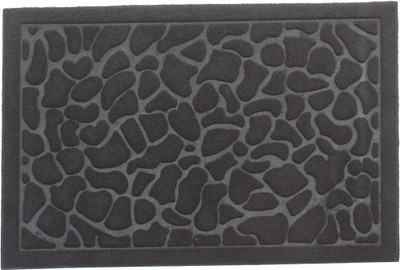 BagitNow Rubber Door Mat(Grey, Small)