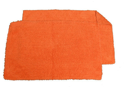 Avira Home Cotton Bath Mat Everyday Reversible Bathmat Set Of 2(Orange