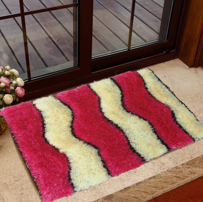 Presto Polyester Door Mat(Pink