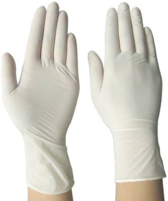 Medex 500 Pcs Premium (Size-L) Latex Examination Gloves(Pack of 500)