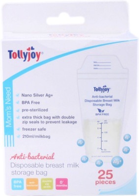 Tollyjoy Breast Milk Storage Bags~25 Pack(Pack of 1, White)