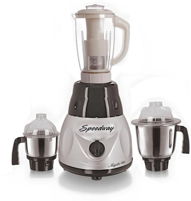 speedway Latest Jar attachments of chutney medium & juicer jarType-658 1000 W Juicer Mixer Grinder(Multicolor, 3 Jars)
speedway Latest Jar attachments of chutney medium & juicer jarType-658 1000 W Juicer Mixer Grinder(Multicolor, 3 Jars)