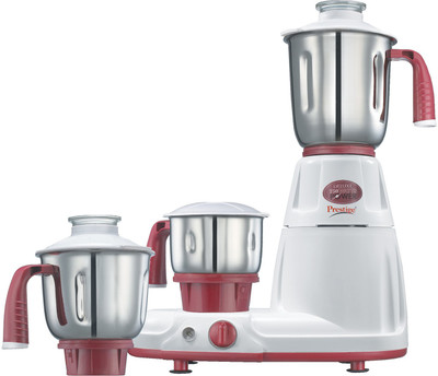 Prestige Delux Ls 750 W Mixer Grinder(White, Maroon, 3 Jars), Maroon;white