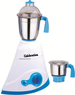 Celebration MG16-521 600 W Mixer Grinder(Multicolor, 2 Jars)