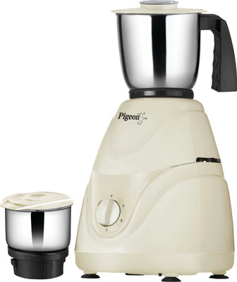 Pigeon Truchoice 550 W Mixer Grinder(White, 2 Jars)