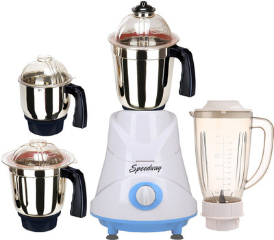 speedway ABS Body MG16-WFJ116 1000 W Juicer Mixer Grinder(Multicolor, 4 Jars)
speedway ABS Body MG16-WFJ116 1000 W Juicer Mixer Grinder(Multicolor, 4 Jars)