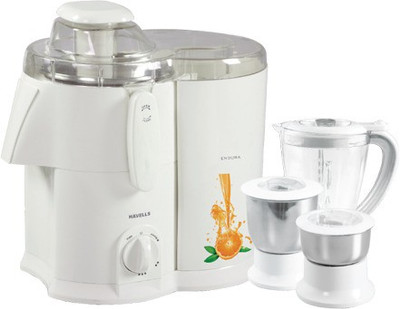 Havells Endura with fruit filter 500 W Juicer Mixer Grinder(Opal White, 3 Jars)
Havells Endura with fruit filter 500 W Juicer Mixer Grinder(Opal White, 3 Jars)