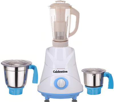 Celebration Latest Jar attachments of chutney medium & juicer jarType-436 600 W Juicer Mixer Grinder(Multicolor, 3 Jars)
Celebration Latest Jar attachments of chutney medium & juicer jarType-436 600 W Juicer Mixer Grinder(Multicolor, 3 Jars)