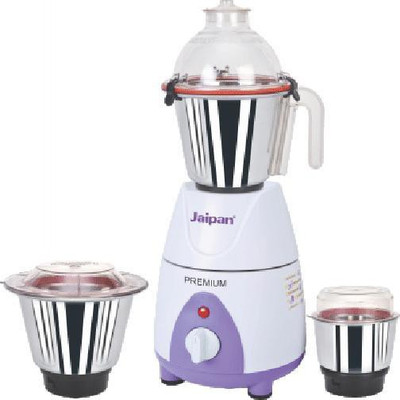 Jaipan Premium High Performance 750 W Mixer Grinder(White, Purple, 3 Jars), Purple;white
Jaipan Premium High Performance 750 W Mixer Grinder(White, Purple, 3 Jars), Purple;white