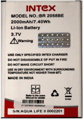 Intex Mobile Battery For INTEX AQUA LIFE 2