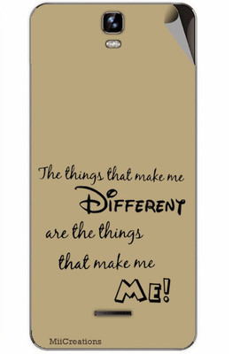 MiiCreations MMXA190-MS-00200 Micromax Canvas HD Plus A190 Mobile Skin(Brown)
