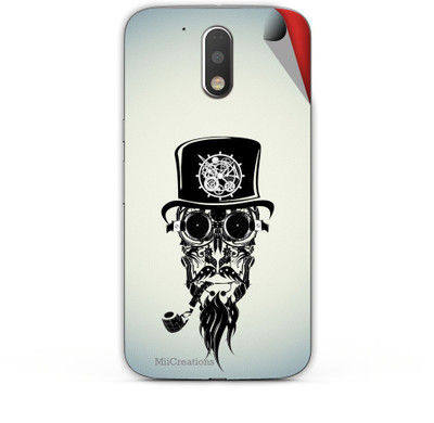 MiiCreations M-G4-P-MS-00289 Motorola Moto G4 Plus Mobile Skin(White)